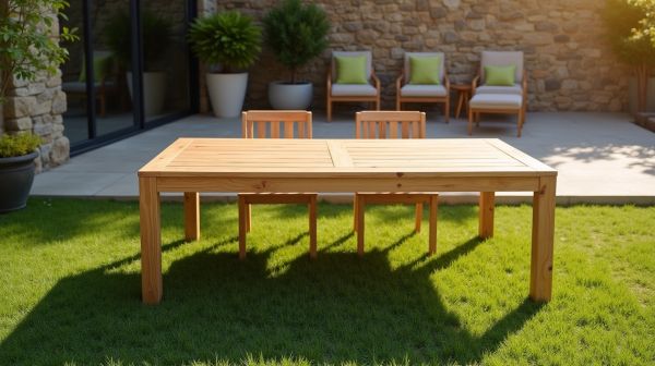 Créez un espace extérieur convivial avec une table de jardin adaptée